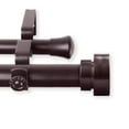 thumbnail image 1 of Brett Double Curtain Rod 1 inch 28-48 inch - Mahogany, 1 of 1