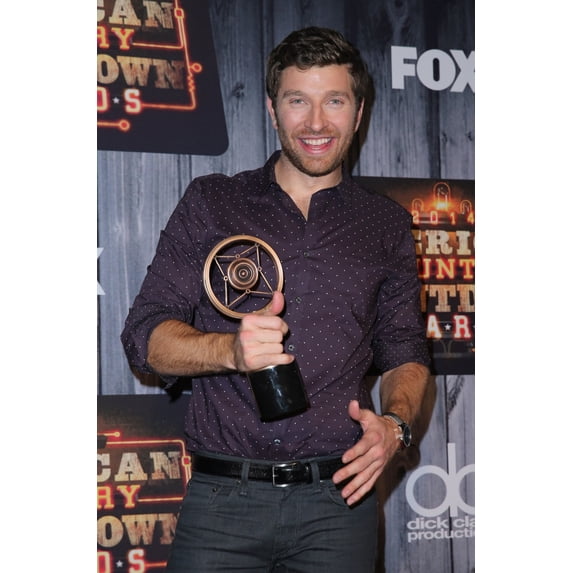 Brett Eldredge In The Press Room For 2014 American Country Countdown Awards - Press Room Music City Center Nashville