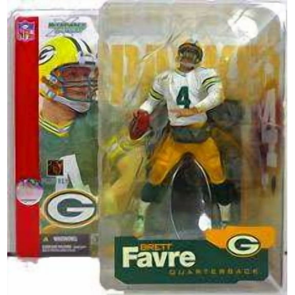 Brett Favre Action Figure White Jersey White Sleeves Variant NFL