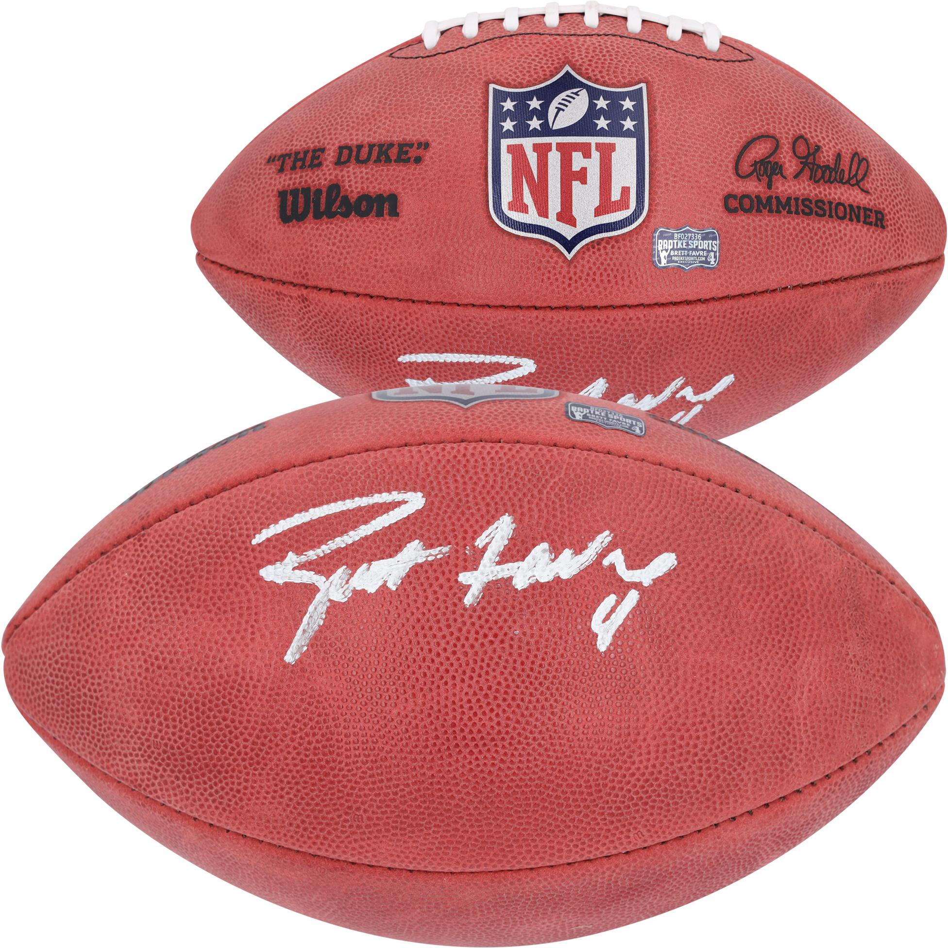 Brett Favre Green Bay Packers Autographed Duke Full Color Football - Fanatics Authentic Certified