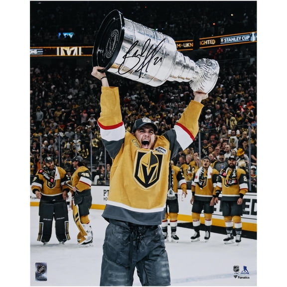 Brett Howden Vegas Golden Knights Autographed 2023 Stanley Cup Champions 16" x 20" Raising Cup Photograph - Fanatics Authentic Certified