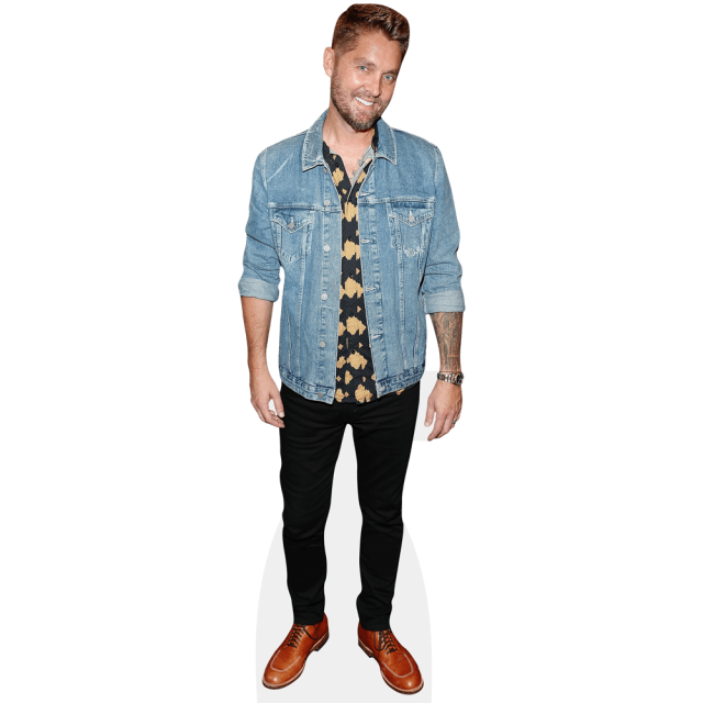Brett Young (Denim Jacket) Mini Cardboard Cutout Standee
