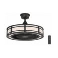 thumbnail image 1 of Brette III 23 in. Integrated LED Indoor/Outdoor Matte Black Ceiling Fan with Light and Remote Control, 1 of 5