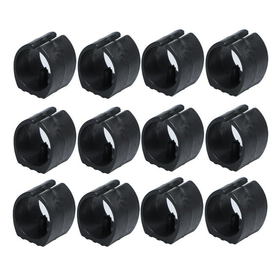 Breuer Chair Tube Pipe Foot Floor Glides Single Prong Round U-Shape Plastic Caps 22mm Dia 12 Pcs