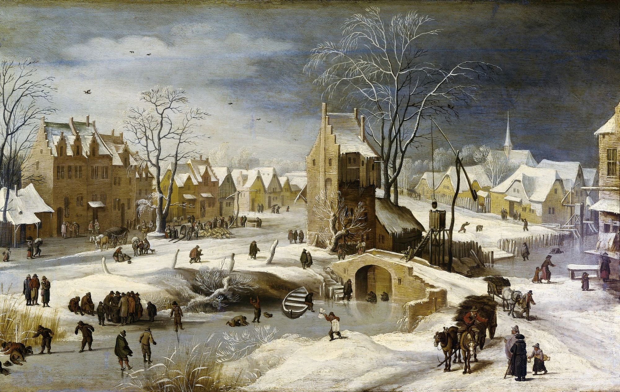 Breugelpieteriithe Youngercalled Hell Bruegel (1564-1638) Canvas Art - (24 x 18)
