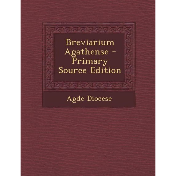 Breviarium Agathense (Paperback)