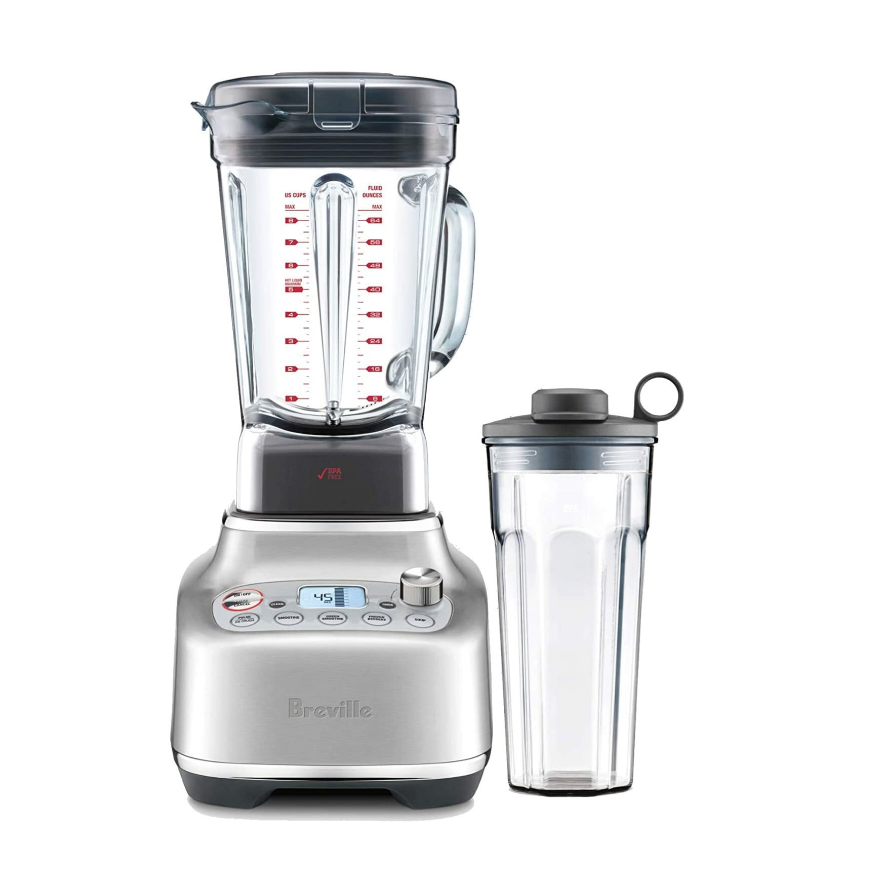  Cleanblend ULTRA: A Low Profile Countertop Blender With A BPA  Free 40 oz. Container, A Stainless Steel 8 Blade System and stainless steel  drivetrain.: Home & Kitchen