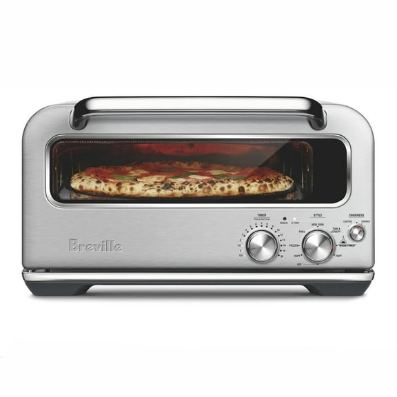 Breville 10.3" 1800 Watts Electric Pizza Oven, Silver - Brushed Stainless Steel