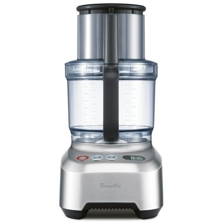 Breville - 1-Speed Food Processor - Brushed Aluminum