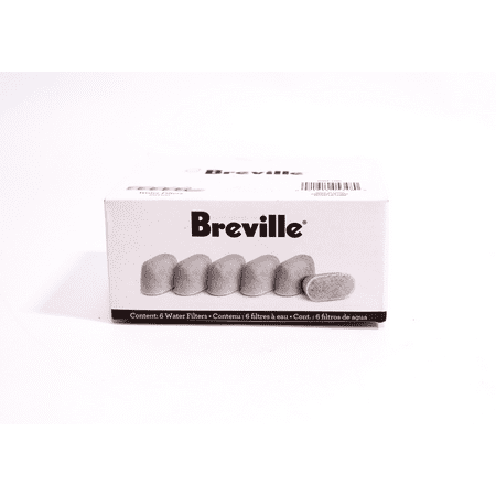 Charcoal Water Filter for Select Breville Coffeemakers (6-Pack) - White