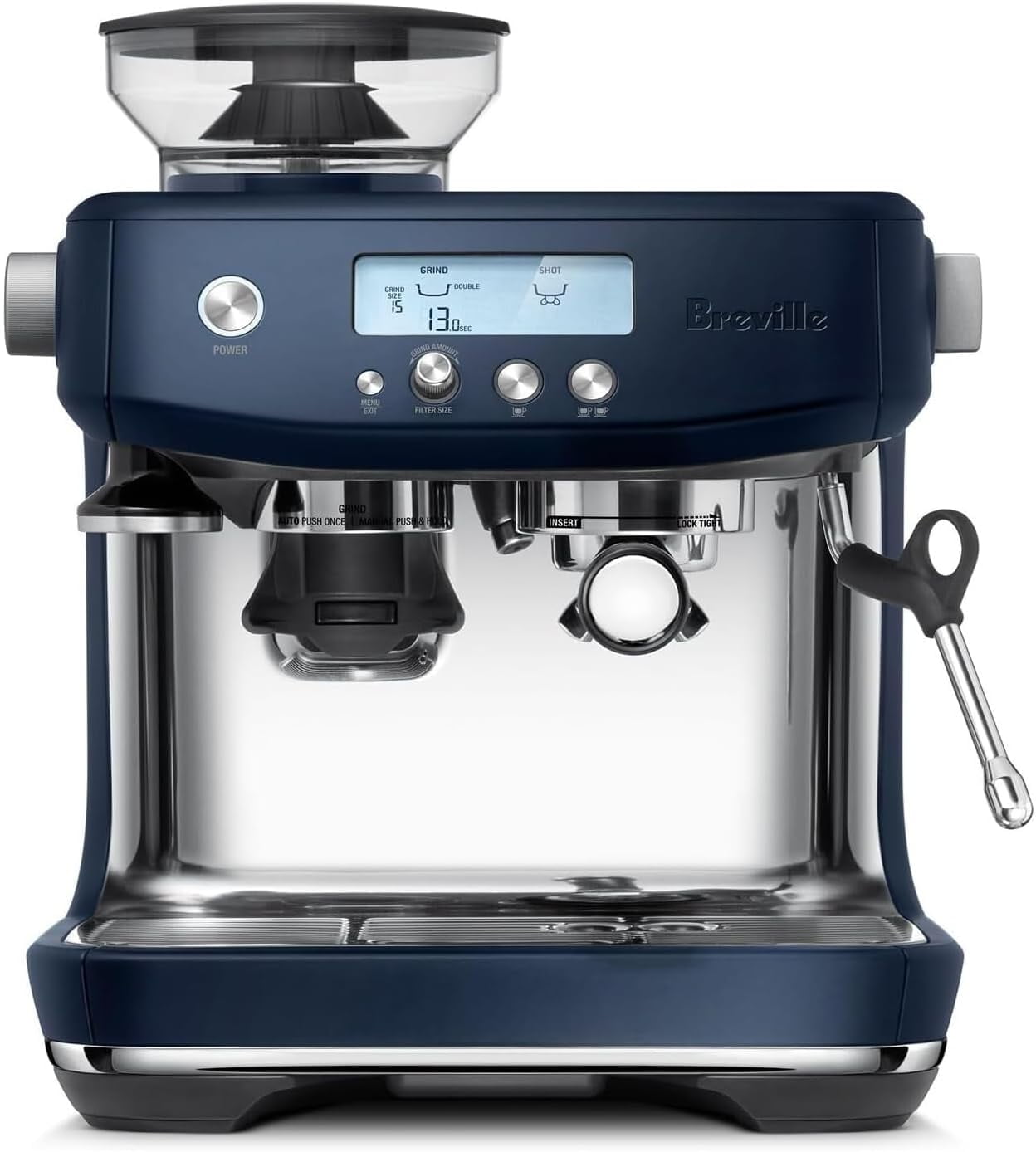 Breville Barista Pro Espresso Machine BES878DBL, Damson Blue