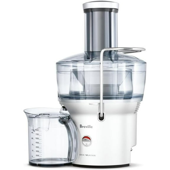 Breville Juice Fountain Compact Centrifugal Machine, 25 fl oz, Silver
