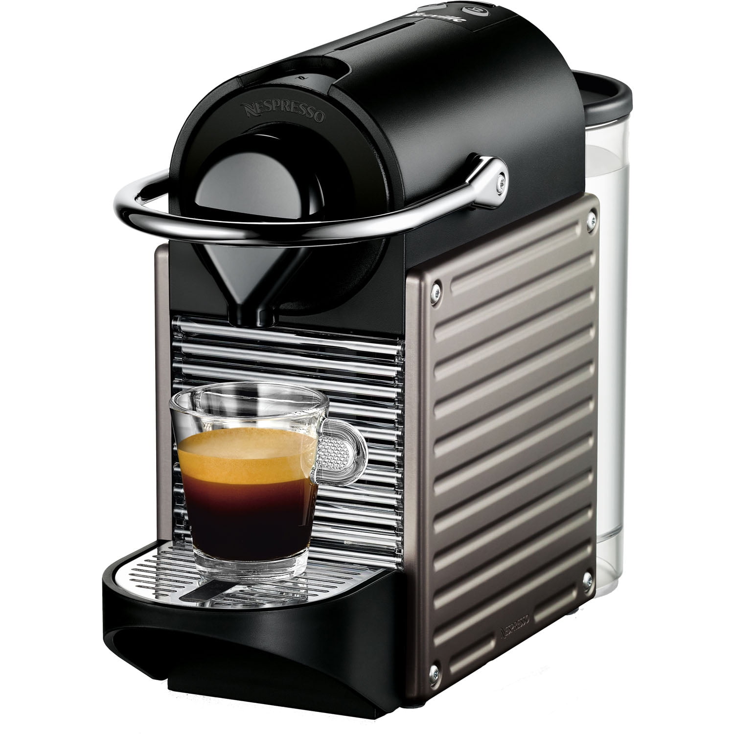コーヒーメーカー・エスプレッソマシン NESPRESSO PIXIE Breville Nespresso Pixie Single-Serve Espresso Machine in Titanium
