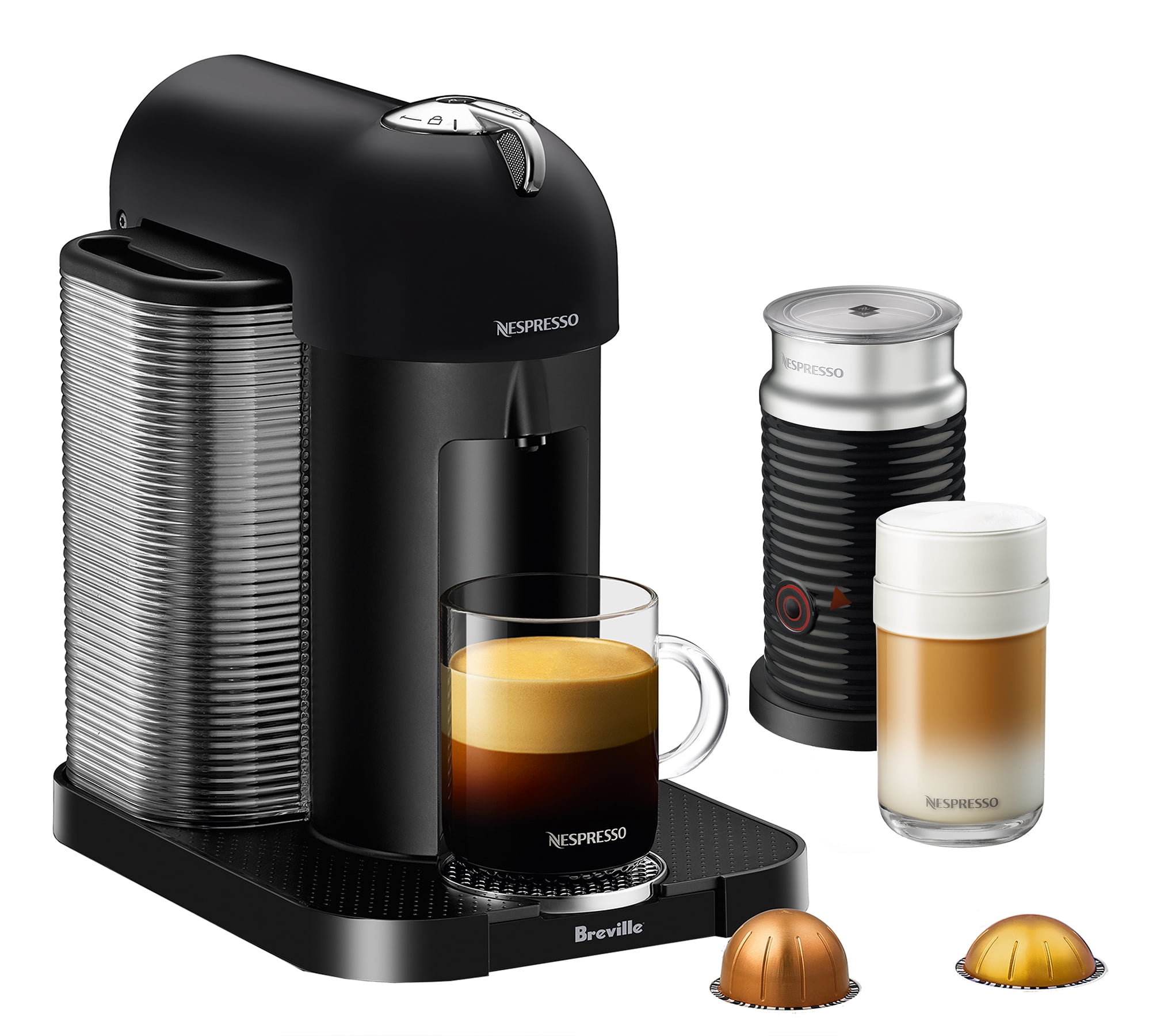 Nespresso Aeroccino Barista ブラック Breville-Nespresso-Vertuo-