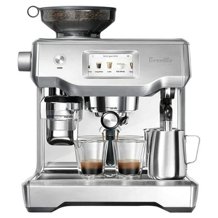 Breville - Oracle Touch Espresso Machine with 15 bars of pressure, Milk Frother and intergrated grinder - Brushed Stainless Steel