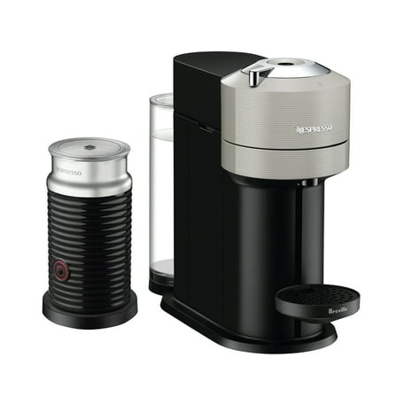 Vertuo Next Coffee and Espresso Maker in Light Gray plus Aeroccino3 Milk Frother in Black, BNV550GRY1BUC1