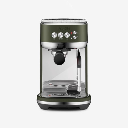 Breville - the Bambino Plus Espresso Machine with 15 bars of pressure and Milk Frother - Olive Tapenade