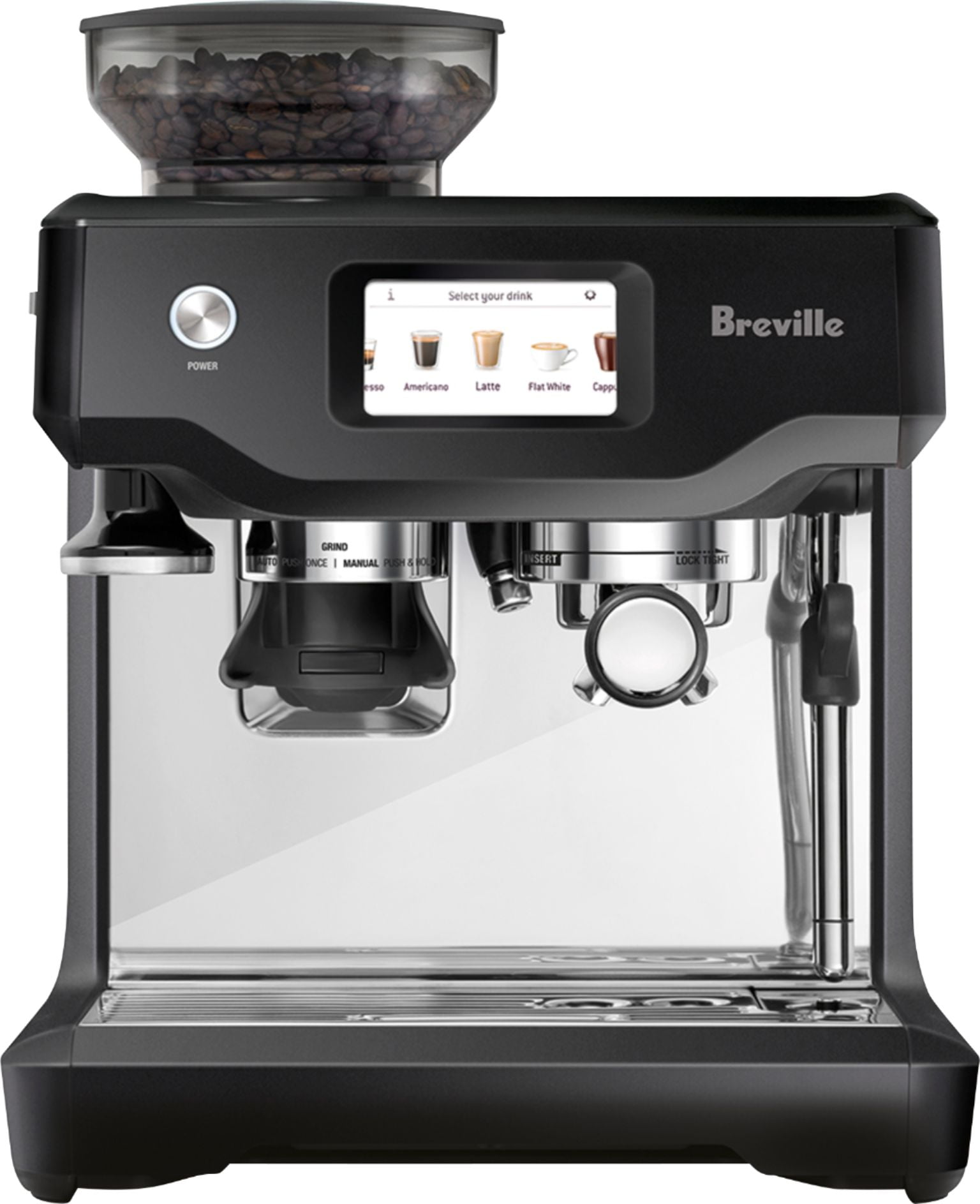 Breville Barista Touch Espresso Machine, 67fl oz - Truffle Black