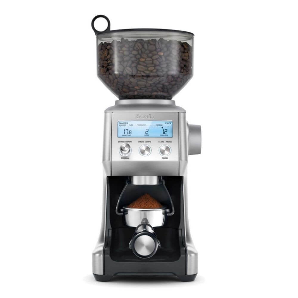 Breville Stainless Steel Electric Burr Coffee Grinder with LCD Display