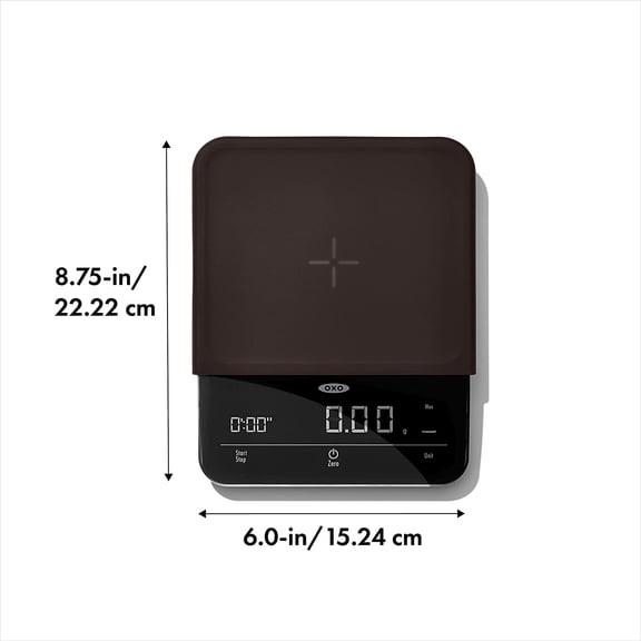 Brew 6 Lb. Precision Coffee Scale with Timer, Black