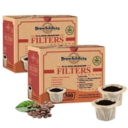 Brew Addicts Unbleached Paper Coffee Filters for Keurig Machines - 600 Count