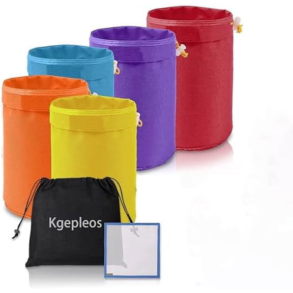 Brew Bag, 5 Pack Extra Large (25-220 Micron) Straining Bag,Reusable Cold Brew Bags Fine Mesh Bag for Fruit Cider Apple Grape Wine Press Drawstring Straining Brew in a Bag 5Gallon