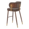 Brew Barstool Brown & Walnut