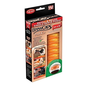 Brew Caps Pod Kit, One Size Fits All, Orange/Black