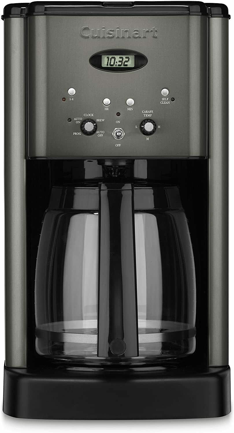 Cuisinart 12-Cup Programmable Coffee Maker in Black Stainless Steel