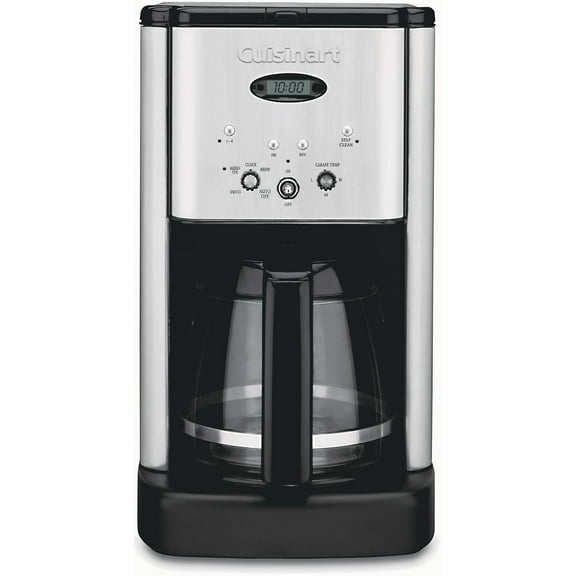 Brew Central 12-Cup Programmable Coffeemaker Coffee Maker, Carafe, Brushed Chrome