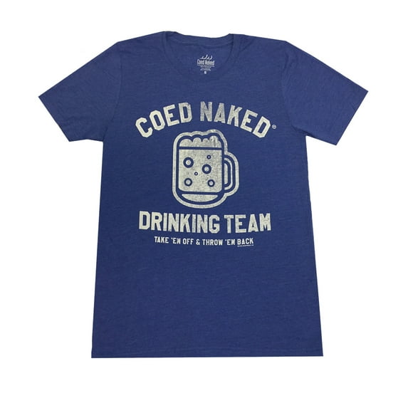 Brew City Coed Drinking Team Short Sleeve T-shirt-Heather Royal-Large