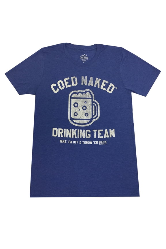 Brew City Coed Drinking Team Short Sleeve T-shirt-Heather Royal-Large