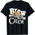 thumbnail image 1 of Brew Crew, Bachelors Party T shirt, Beer drinking crew squad, 1 of 5