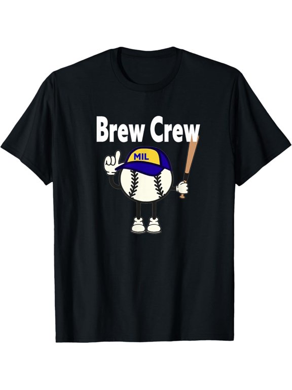 Brew Crew Race Classic Cotton Tee Fan Graphic T-Shirt