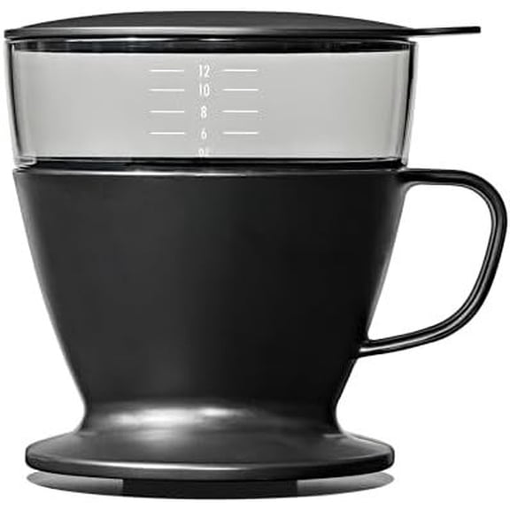 Brew Pour Over Coffee Maker with Water Tank — Matte Black