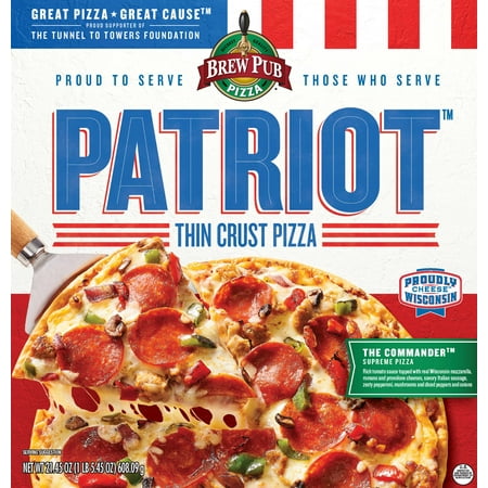 Brew Pub Patriot Supreme Frozen Pizza, 21.45 oz