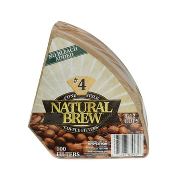 Brew Rite Paper Cone Coffee Filter (100 Count)