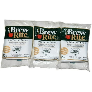 Brew Rite Rockline Wrap Around Percolator Coffee Filters (Pack of 3)