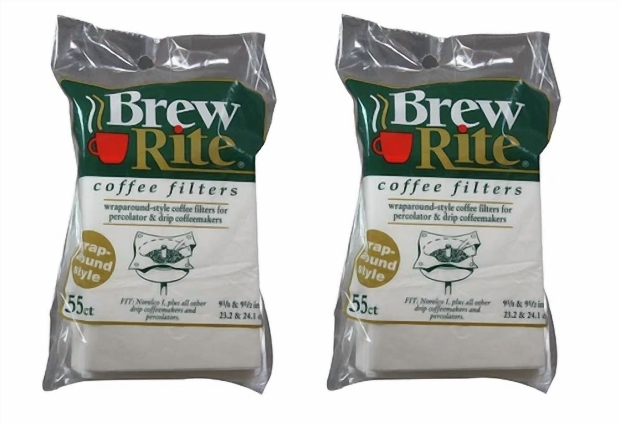 Brew Rite Wrap Around Style Coffee Maker Paper Filters 41-551 110 Ct