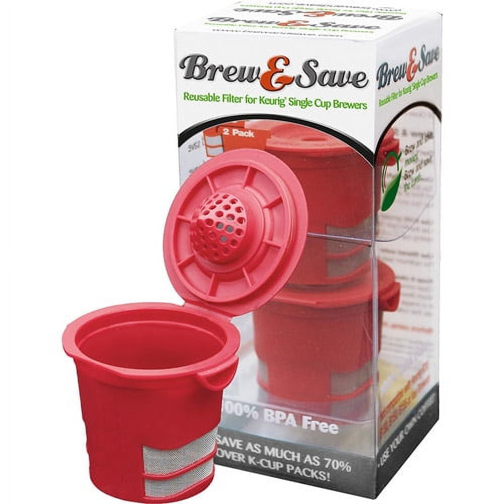 Brew & Save Reusable KCup BPA Free Plastic Reusable Keurig Kcup Filter