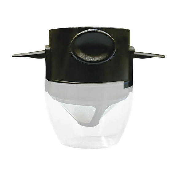 Brew Single Serve Pour-Over Coffee Maker Thickened Heat-Resistant Borosilicate Glass Dripper Coffee Brewer