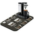 thumbnail image 1 of Brew in Style with Fun Coffee Machine Mat - Espresso Tray for Coffee Bar, Under Coffee Pot Mat, Versatile Coffee Drying Mat, 19.5x12in; Kitchen Counter Drying Pad, 1 of 7