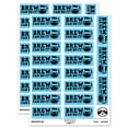 thumbnail image 1 of Brew You Can Do it Coffee Teacher Student School Sticker Set - Light Blue - Gloss Finish - 2.00" Large, 1 of 7