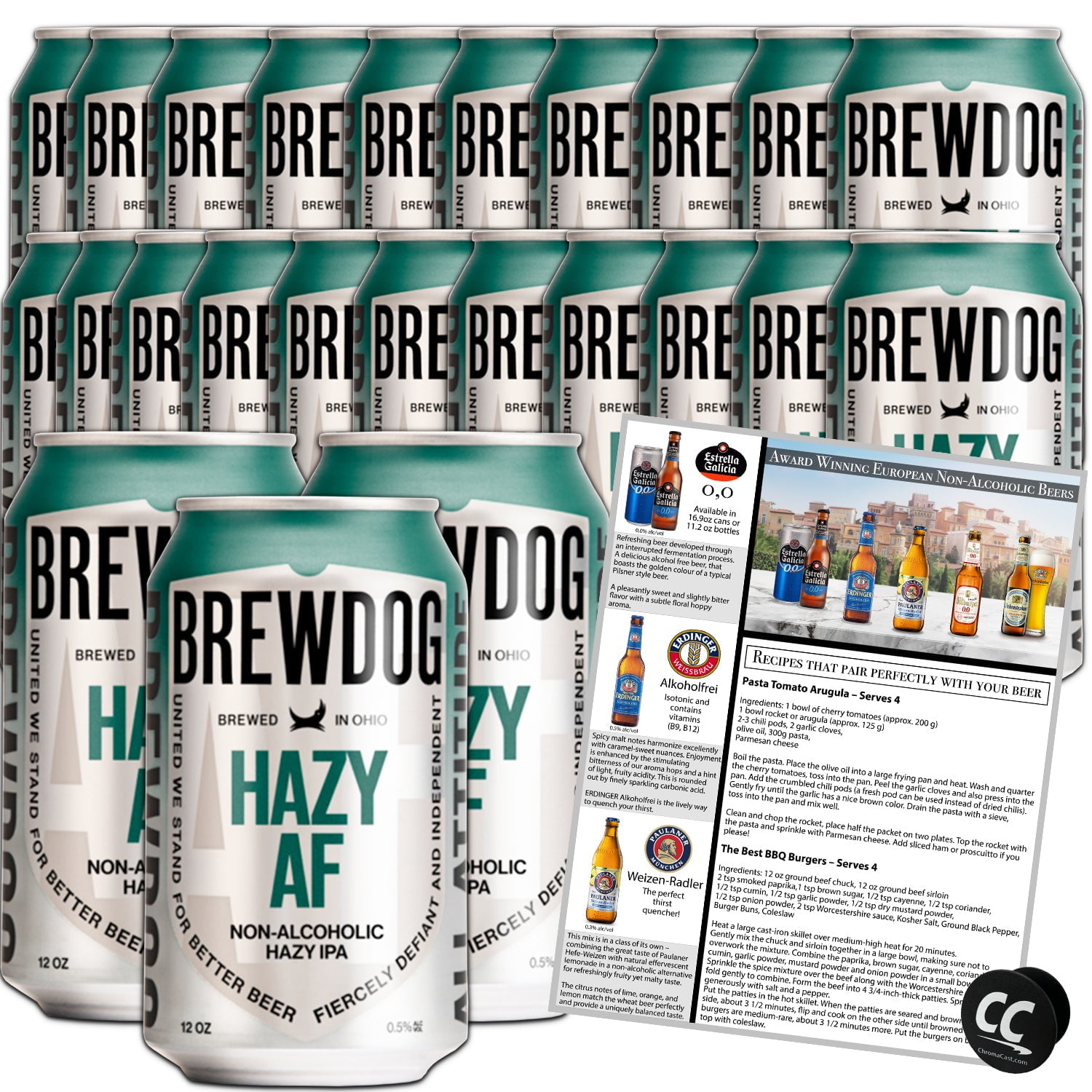 BrewDog 24Pack of Hazy AF NonAlcoholic 20 Calories 2.3g Carbs Per