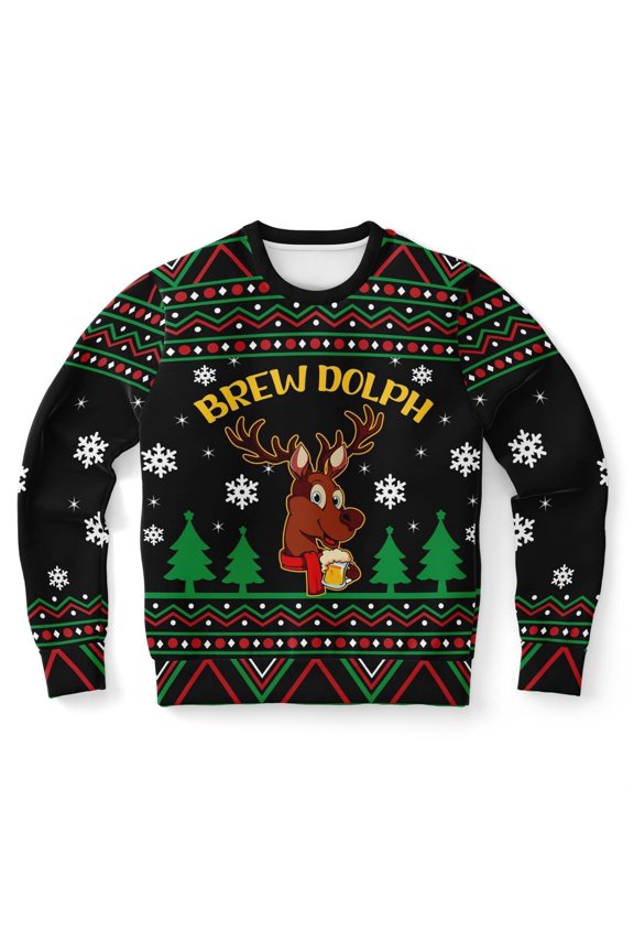 Brewdolph Ugly Christmas Sweater, Christmas Sweater, Ugly Sweater, Funny Xmas Sweaters