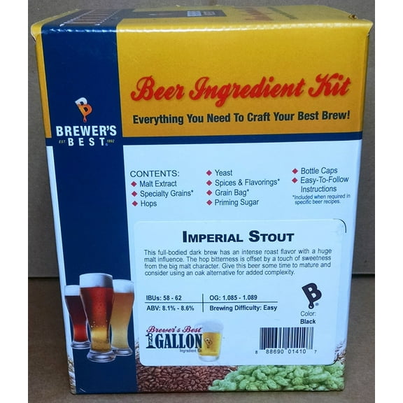 Brewer's Best One Gallon Home Brew Beer Ingredient Kit (Imperial Stout)