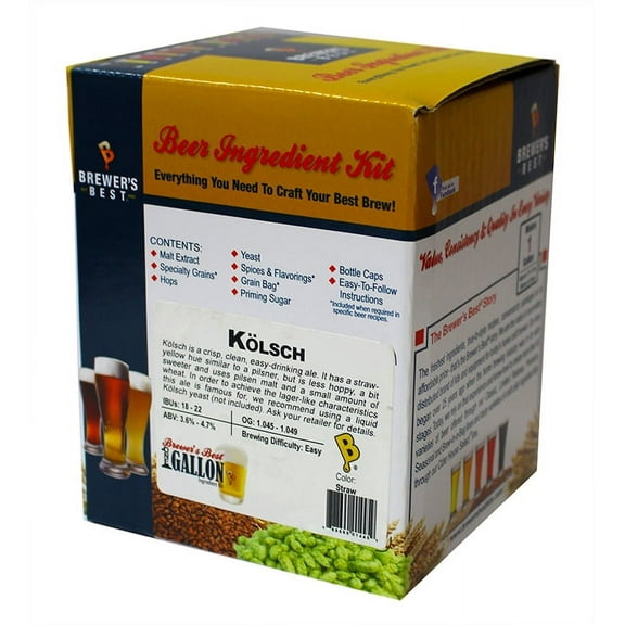 Brewer's Best One Gallon Home Brew Beer Ingredient Kit (Kolsch)