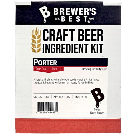 Brewer's Best One Gallon Home Brew Beer Ingredient Kit (Porter)