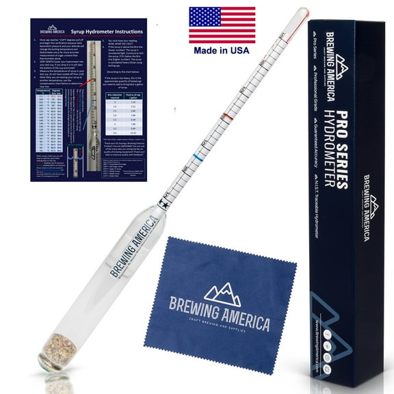 Brewing America Maple Syrup Hydrometer Density - Brix & Baume Scales