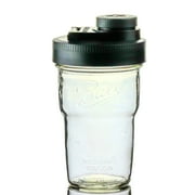 Brewing America Nesting Travel Cup with Pouring Lid, 1 Pint (16 oz) Nesting Jar with Black Wide Mouth Ball Mason Jar Pour Lid, for Your Favorite To Go Drink, 1-